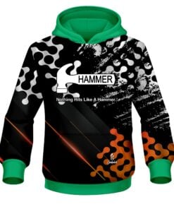 Hammer Level Up Orange CoolWick Bowling Hoodie