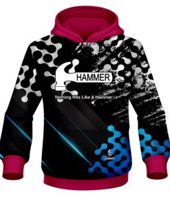 Hammer Level Up Blue CoolWick Bowling Hoodie
