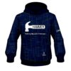 Hammer Rising Navy Blue CoolWick Bowling Hoodie