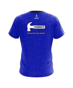 Alternative view of Hammer Rising Blue CoolWick Bowling Jersey