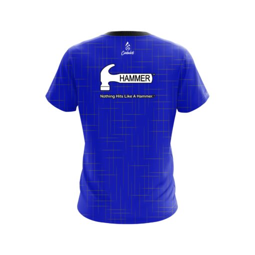Hammer Rising Blue CoolWick Bowling Jersey - Image 2