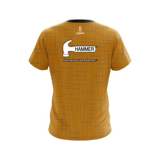 Hammer Rising Orange CoolWick Bowling Jersey - Image 2