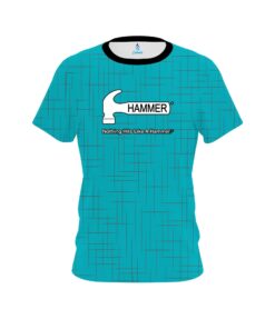 Hammer Rising Teal CoolWick Bowling Jersey