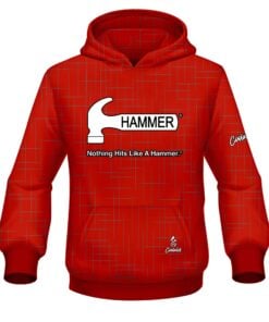 Hammer Rising Red CoolWick Bowling Hoodie