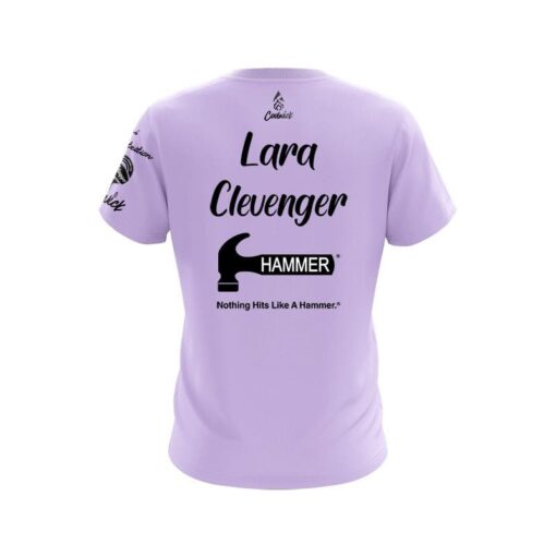 Lara Clevenger Violet CoolWick Bowling Jersey - Image 2