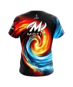 Alternative view of Motiv Fire and Ice Vortex CoolWick Bowling Jersey
