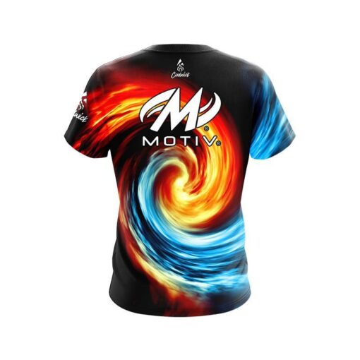 Motiv Fire and Ice Vortex CoolWick Bowling Jersey - Image 2