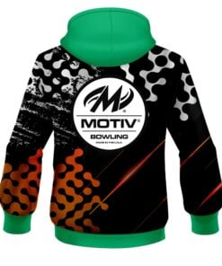 Alternative view of Motiv Level Up Orange CoolWick Bowling Hoodie