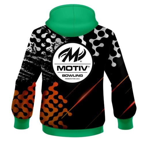 Motiv Level Up Orange CoolWick Bowling Hoodie - Image 2