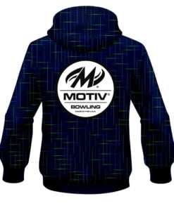 Alternative view of Motiv Rising Navy Blue CoolWick Bowling Hoodie