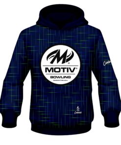 Motiv Rising Navy Blue CoolWick Bowling Hoodie