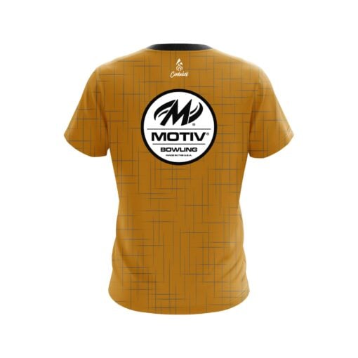 Motiv Rising Orange CoolWick Bowling Jersey - Image 2
