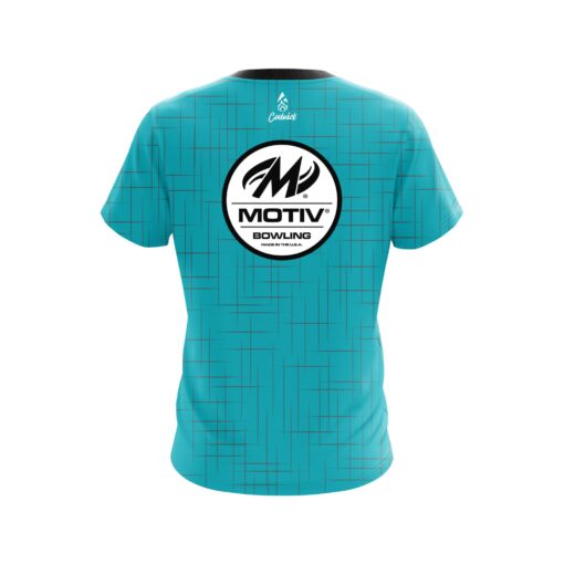 Motiv Rising Teal CoolWick Bowling Jersey - Image 2