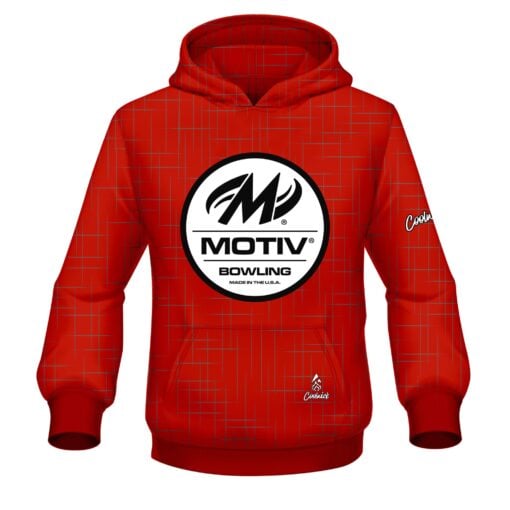 Motiv Rising Red CoolWick Bowling Hoodie