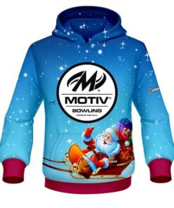 Motiv Santa Merry Christmas CoolWick Bowling Hoodie