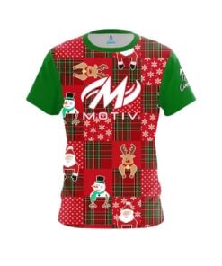 Motiv Ugly Sweater Christmas Quilt Holiday Time Bowling Jersey
