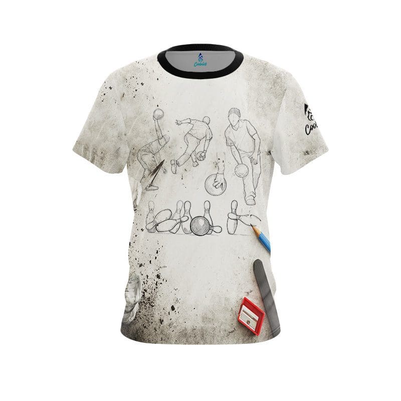 Plain Drawing Board CoolWick Bowling Jersey