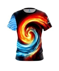 Plain Fire and Ice Vortex CoolWick Bowling Jersey