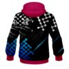 Plain Level Up Blue CoolWick Bowling Hoodie - Image 2