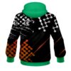 Plain Level Up Orange CoolWick Bowling Hoodie - Image 2
