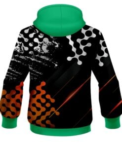 Alternative view of Plain Level Up Orange CoolWick Bowling Hoodie