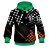 Plain Level Up Orange CoolWick Bowling Hoodie