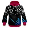 Plain Level Up Blue CoolWick Bowling Hoodie
