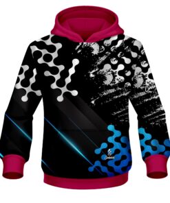 Plain Level Up Blue CoolWick Bowling Hoodie