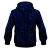Plain Rising Navy Blue CoolWick Bowling Hoodie - Image 2