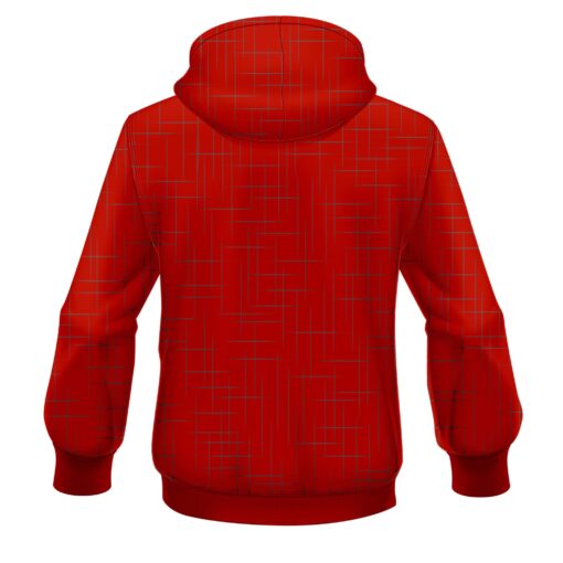 Plain Rising Red CoolWick Bowling Hoodie - Image 2