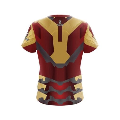 Plain Super Hero 5 CoolWick Bowling Jersey - Image 2
