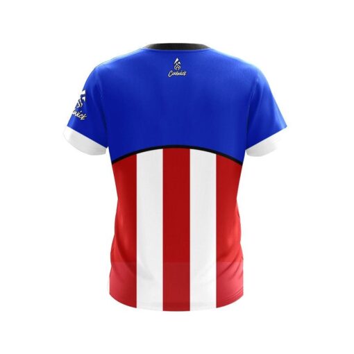 Plain Super Hero 8 CoolWick Bowling Jersey - Image 2