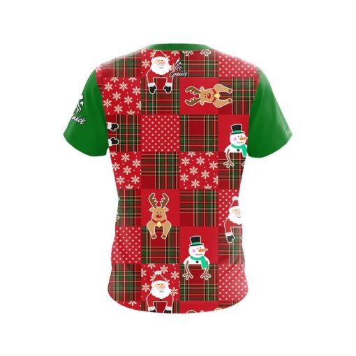 Plain Ugly Sweater Christmas Quilt Holiday Time Bowling Jersey - Image 2