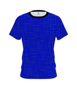 Plain Rising Blue CoolWick Bowling Jersey