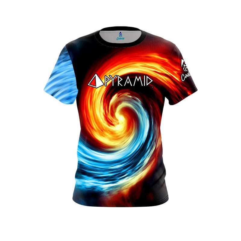 Pyramid Fire and Ice Vortex CoolWick Bowling Jersey