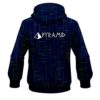 Pyramid Rising Navy Blue CoolWick Bowling Hoodie - Image 2