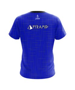 Alternative view of Pyramid Rising Blue CoolWick Bowling Jersey