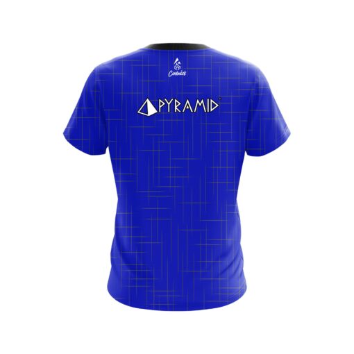 Pyramid Rising Blue CoolWick Bowling Jersey - Image 2