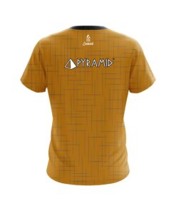Alternative view of Pyramid Rising Orange CoolWick Bowling Jersey