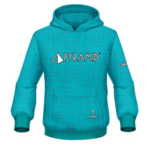 Pyramid Rising Teal CoolWick Bowling Jersey - Image 3
