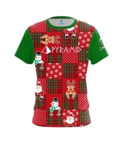 Pyramid Ugly Sweater Christmas Quilt Holiday Time Bowling Jersey