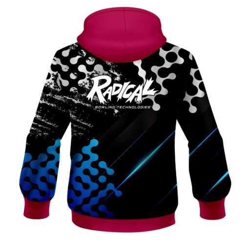Radical Level Up Blue CoolWick Bowling Hoodie - Image 2