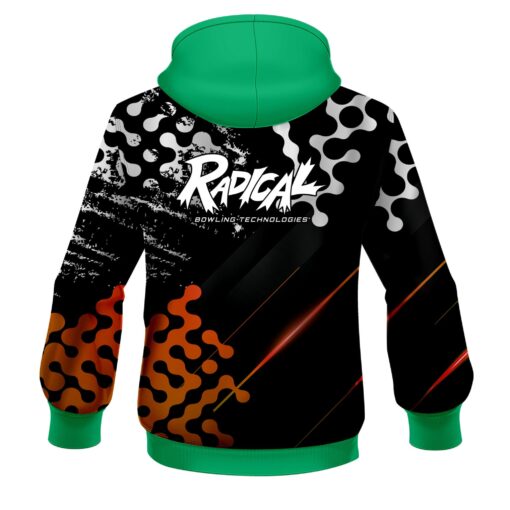 Radical Level Up Orange CoolWick Bowling Hoodie - Image 2