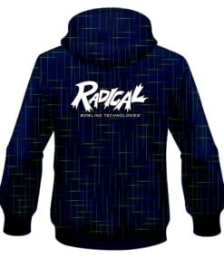 Alternative view of Radical Rising Navy Blue CoolWick Bowling Hoodie