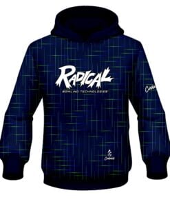 Radical Rising Navy Blue CoolWick Bowling Hoodie