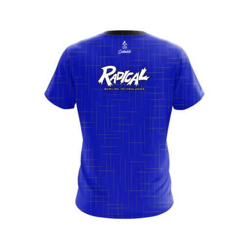 Radical Rising Blue CoolWick Bowling Jersey - Image 2