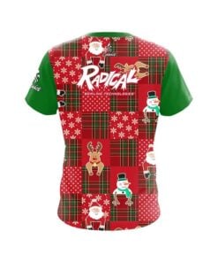 Alternative view of Radical Ugly Sweater Christmas Quilt Holiday Time Bowling Jersey