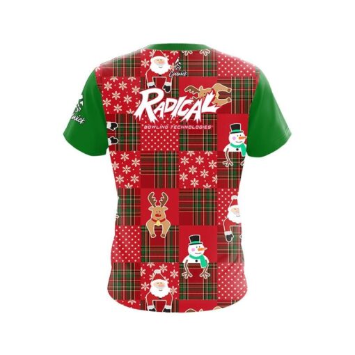 Radical Ugly Sweater Christmas Quilt Holiday Time Bowling Jersey - Image 2