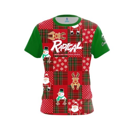 Radical Ugly Sweater Christmas Quilt Holiday Time Bowling Jersey