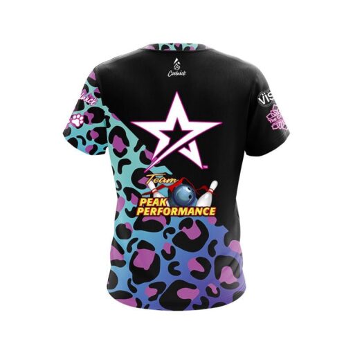 Roto Grip Melissa Riccardi Rainbow Leopard CoolWick Bowling Jersey - Image 2